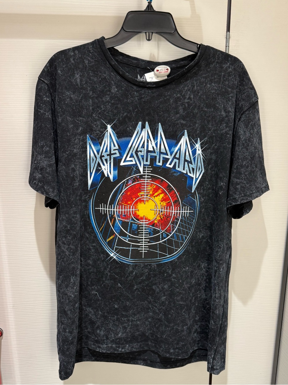 DEF LEPPARD Retro Rock Till You Drop Tour Stonewash Style T-Shirt Men’s L